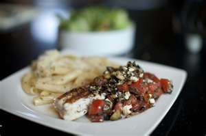 Tilapia with Mediterranean Tapenade